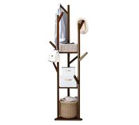 DODOBD Coat Rack Stand,Standing Coat Rack,Corner Coat Rack with Storage,Wooden Coat Rack,Coat Stands for Entryway,Clothes Tree for Bedroom,Hall Tree,Office Coat Rack for Bedroom,Hallway
