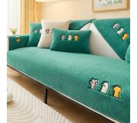 DODOBD New Faux Fleece Sofa Cover L Shape,Non-slip Sofa Covers 1 2 3 Seater,Super Soft Dust-Proof Couch Covers,Universal Corner Sofa Slipcovers,Washable Sofa Cushion Covers,Living Room