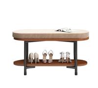 DODOBD Shoe Bench with Cushion,Metal Frame,Storage Bench with Cushion,Modern Style Show Rack Metal Shoe Racks,Shoe Bench Storage with Seat,Entryway Bench with Shoe Storage,60/80/100cm