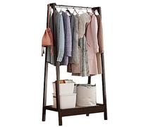 DODOBD Wooden Coat Rack Stand, Clothes Rails, Hallway, Entryway Coat Rack, with Shoe Storage Shelf and Hooks, for Organizing Towel Shoes and Boxes : 65CM/75CM/85CM/95CM, Easy to Assemble
