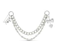 DoDoBeads 4-in-1 Bag Charms Set, Elegant Gold Purse Charms with Pearl Beads, Shell Pendant, and Safety Pin, Handbag Charm, Silver Bow, Medium