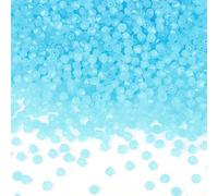DodoBeads 720 Pcs 4mm Bicone Crystal Beads, Light Cyan Opal, Glass for Jewellery Making, Small for Friendship Bracelets
