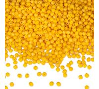 DodoBeads 720 Pcs 4mm Bicone Crystal Beads - Opaque Gold Yellow, Glass Beads for Jewellery & Friendship Bracelet Making