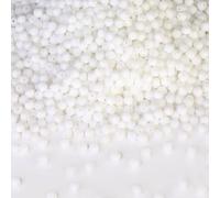 DodoBeads 720 Pcs 4mm Bicone Crystal Beads - Porcelain White, Glass Beads for Jewellery Making