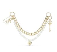 DoDoBeads Original 4 in 1 Gold, Pearl Bag Charms Set, Bag Charm Chain, Keychain, Trendy for Fashion-Conscious Women