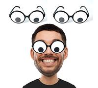 dodococa Funny Eye Glasses Funny Costume Eye Glasses Giant Googly Eyes Glasses Googly Glasses For A Fun Party (3 pack)