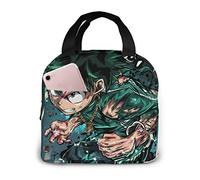 DODOD My Hero ACA-Dem-Ia Deku Portable Insulated Tote Lunch Box Lunch Bag for Women Men Boys Girls with Work Picnic Travel
