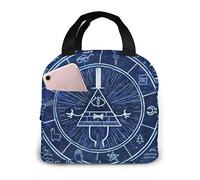 DODOD Portable Insulated Lunch Bags, Lunch Handbag, Lunch Box, Gravity-Falls E Women Tote Bag Food Lunch Boxs for Work Outdoor, School, Office, Travel Kids
