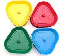 DODODIY Plastic Hands-Free Playing Card Holder, Poker/Dos Card Game/Bridge card/Uno Extreme Card Game Holder for Adults, Senior (4PCS)