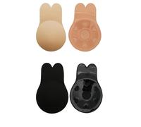 DODOING Invisible Rabbit Bra Reusable Lifting Br a Adhesive Strapless B ra Push Up Backless Sticky Br-as Lift Nippleless Covers Push-Up Bra-s