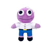 DODOKIKING Glep Plush Toy - 15cm Soft Green Monster Stuffed Animal with Purple Hat, Smiling Friends-Inspired Portable Cartoon Plush Doll for Kids, Boys, Girls, Fans’ Gift (Pim)