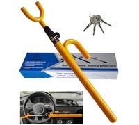 DODOMES Steering Wheel Lock Anti-Theft car Device Car Wheel Locks Heavy Duty Vehicle Security Steering Wheel Lock for Truck Car Vehicles Van Lorry SUV with 4 Keys, Elongated Length MAX 30.5" Yellow