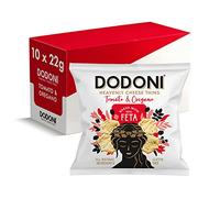 Dodoni Heavenly Cheese Thins Cheese Tomato and Oregano Snacks 10 Pack x 22g - Gluten Free Snacks All Natural Source of Protein Snack Box Feta and Halloumi Snacks for Home Pub Lunchbox Crisp