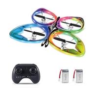 Dodoore Mini Drone for Teens 2.4GHz Butterfly Drone 360° Flip 6 LED Lighting Modes Headless Mode 3 Speed Attitude Hold One Key Start & Demo Auto Locking Gifts for Teens Beginners 2 Batteries Red