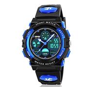 Dodosky Boy Toys Age 6-12, LED 50M Waterproof Digital Sport Watches for Kids Birthday Presents Gifts for 5-12 Year Old Boys - Blue