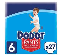 DODOT Pants Diaper-Panty Size 6, 27 Diapers, 15 kg, 360° Anti-Fugas Fit