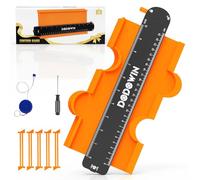 DODOWIN Contour Gauge Profile Tools 10", Laminate Flooring Tool, Angle Finder Template Tool for Woodworking, Gifts for Dad Fathers Day, Birthday Gifts for Men Him, Carpenter Gadgets for Men