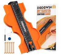 DODOWIN Contour Gauge Unlimited Connection 10 inch, Profile Gauge Laminate Tool, Woodworking Scribing Carpenter Tool, Stocking Fillers for Men Gifts Chrismas, Advent Calendar 2025 Dad Grandad Husband