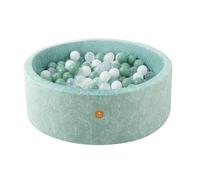 Dodozen Soft Ball Pit 90x30cm for Babies and Kids Foam - Super Soft Velvet without Balls - Removable and Washable - Sage