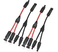 DODUOS 2 Pairs Y Branch Parallel Connector, Photovoltaic Connector, 1 to 2 M/Ff & F/Mm for Parallel Solar Panel Connection
