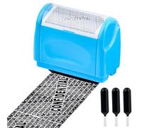 DODUOS Data Defender Roller Stamp with 3 Confidential Roller Stamp Refills, Identity Theft Protection Roller Stamp Guard Your ID Address Blocker Stamp, Privacy Stamp Roller Address Blocker