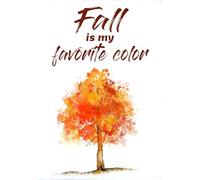 Dodurou Autumn is My Favorite Color-Autumn Leaves and Tree Garden Witchcraft Magic Art Wall Art Metal Tin Sign Poster Wall Panel 8x12 Inch