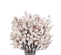 DODXIAOBEUL 8 Pcs Artificial Flowers for Decoration 19.7'' Babys Breath Artificial Flowers Fake Silk Flowers Bouquet for Home Wedding Party Desktop Center Piece Decoration,White
