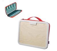 DODXIAOBEUL Portable Drawing Board with Bag,Red Travel Art Case,Art Supplies Case, Drawing Storage Bag Perfect for Travel