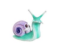 DODXIAOBEUL Skull Snail Sculpture Garden Decor Statue Halloween Skulls Decor Ornament Gothic Home Decor Resin Crafts for Home Outdoor Landscape Office Decor,Blue