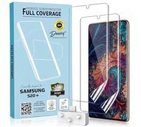 DoEasy Samsung S20+ Screen Protector, 2 Pack Flexible TPU Film Gel Screen Protector for Samsung Galaxy S20+, Fingerprint ID Compatible, Full Screen Coverage, Bubble Free Installation, Case Friendly