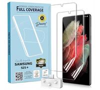 DoEasy Samsung S21+ Screen Protector, 2 Pack Flexible TPU Film Gel Screen Protector for Samsung Galaxy S21+, Fingerprint ID Compatible, Full Screen Coverage, Bubble Free Installation, Case Friendly