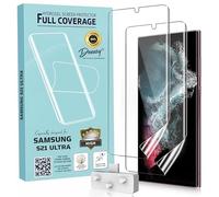 DoEasy Samsung S21 Ultra Screen Protector Not Tempered Glass [Support Fingerprint Sensor Unlocking] [Full Screen Coverage] [Bubble Free Installation] [Case Friendly] - Pack of 2