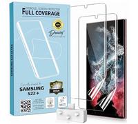 DoEasy Samsung S22+ Screen Protector, 2 Pack Flexible TPU Film Gel Screen Protector for Samsung Galaxy S22+, Fingerprint ID Compatible, Full Screen Coverage, Bubble Free Installation, Case Friendly