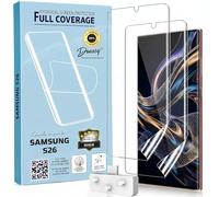 DoEasy Samsung S24+ Screen Protector, 2 Pack Flexible TPU Film Gel Screen Protector for Samsung Galaxy S24+, Fingerprint ID Compatible, Full Screen Coverage, Bubble Free Installation, Case Friendly