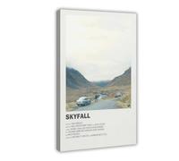 doegka 007 SKYFALL Classic Movie Vintage Art Poster Canvas Poster Wall Art Decor Print Picture Paintings for Living Room Bedroom Decoration 16x24inch(40x60cm)