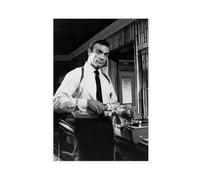 doegka Actor Sean Connery Poster Canvas Poster Wall Art Decor Print Picture Paintings for Living Room Bedroom Decoration 16x24inch(40x60cm)