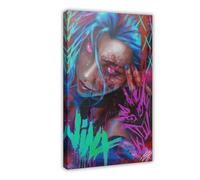 doegka Arcane Season 2 Poster, Arcane Art, Jinx Poster Canvas Poster Wall Art Decor Print Picture Paintings for Living Room Bedroom Decoration 08x12inch(20x30cm)