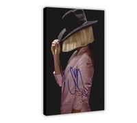 doegka Sia (Kate Isobelle Furler) SINGER Personally Signed Canvas Poster Bedroom Decor Landscape Office Room Decor Gift 08x12inch(20x30cm)
