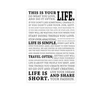 doegka The Holstee Manifesto Poster Canvas Poster Bedroom Decor Landscape Office Room Decor Gift 16x24inch(40x60cm)