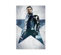 doegka The Winter Soldier Movie Bucky Barnes Marvel Superhero Character Poster Canvas Poster Bedroom Decor Landscape Office Room Decor Gift 12x18inch(30x45cm)