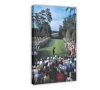 doegka Tiger Woods Poster 2001 Masters Canvas Poster Wall Art Decor Print Picture Paintings for Living Room Bedroom Decoration 24x36inch(60x90cm)