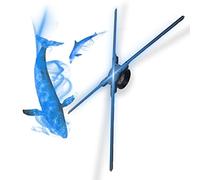 DOEL 3D Hologram Fan Projector, 39.4in High-Resolution Holographic Video Projector, Advertising Display Fan with WIFI, 1024 LED Beads & Bluetooth Speaker Supported