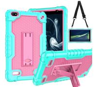 Doemoil Cover Case for Sunshine T1 Elite/Foxx T8/Qlink Scepter 8/Sky Pad 8/NUU Tab 8/Sky Devices Elite OctaX/Sky Devices Elite T8 Plus/Xmobile X8/Sky Devices (Green/Pink)