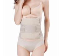 DOEOMK Postpartum Belly Wrap - C Section Recovery Belt, Postpartum Essentials Post Partum Women Belly Belt, Maternity Belly Bands & Support, Abdominal Binder After Pregnancy (Beige, XL)