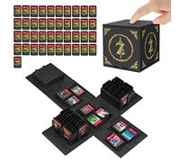 doepeBAE Game Holder for Nintendo Switch, Extra Large Capacity Switch Game Case, Upgraded 41 Slots Switch Game Card Storage Box, Press to Unfold Fun Switch Card Case (Black Z)