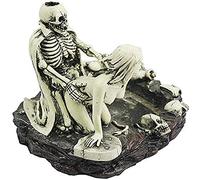 doepeBAE Halloween Ashtray Gothic Resin Ashtray Skeleton Sexy Figure Scary Skull Party Decoration Christmas Valentine's Day Table Ornament Halloween for Living Room Bedroom Bar (AshtrayA)