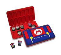 doepeBAE Switch Case - Compatible Nintendo Switch Game Card Storage Box, 24 Slot M Blue Organizer