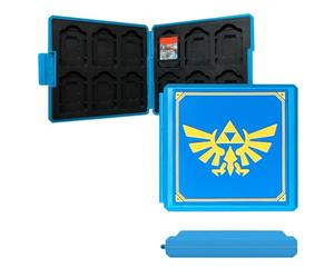 doepeBAE Switch Game Card Case - 12 Slot Travel Storage Box for Game & Micro SD Cards, Slim Hard Shell Organizer with Waterproof Exterior, Compact Holder for Console Accessories (B4)