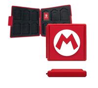 doepeBAE Switch Game Card Holder - 12 Game & 12 TF Card Storage Case, Waterproof Silicone Protective Box with Snap Closure, Portable Travel Organiser for Switch Games & Accessories (12A)