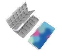 doepeBAE Switch Game Case, Switch Game Holder, Switch Game Card Case, 24 Game Card Slots and 24 Micro SD Card Slots, Silicone Lining, Magnetic Design (48J)
